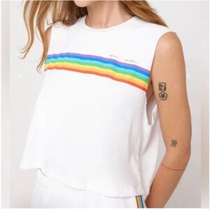 Spiritual Gangster - Rays Callie Crop Tank - Large